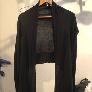 Cashmere cardigan wrap